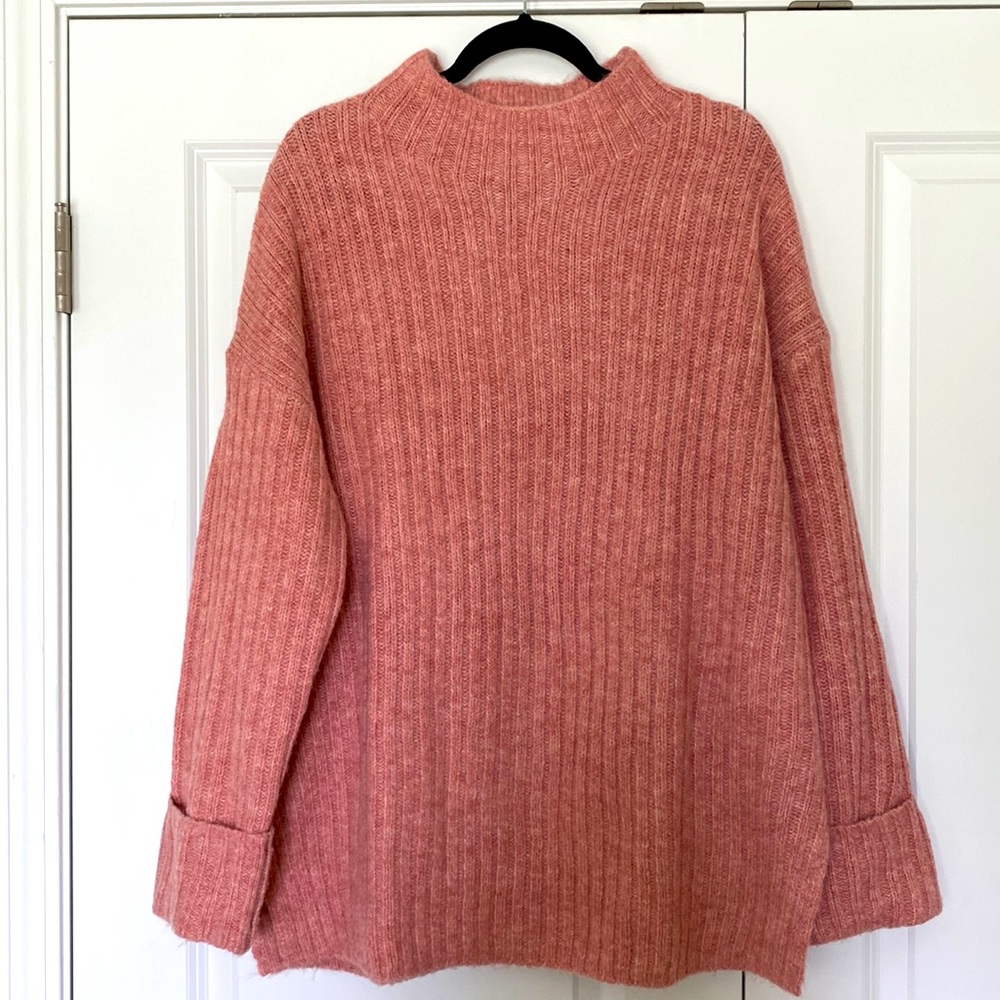 Cozy Pink Oversized Sweater